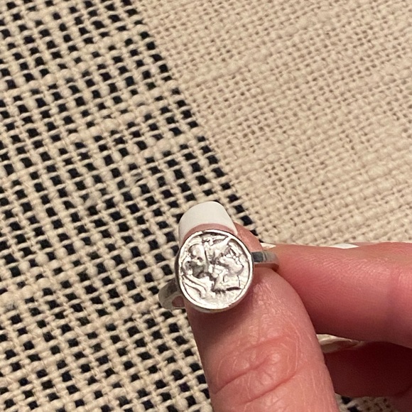 Joy Dravecky The Fortune Silver Coin Ring - Picture 3 of 6